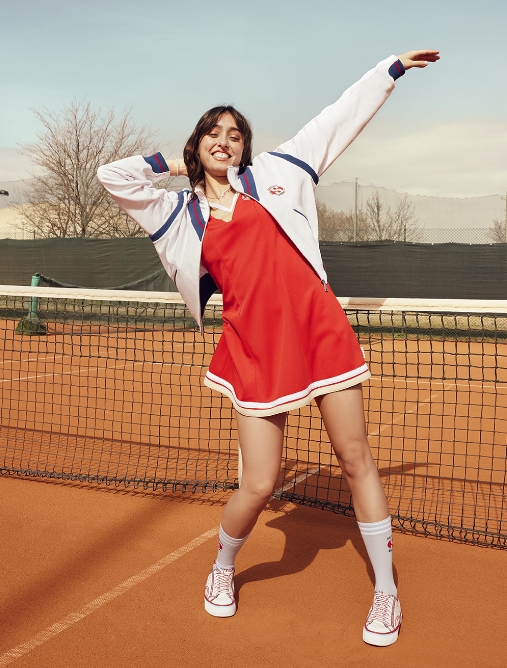 [ネット] SUPERGA × MAX&Co. コットン ピケ ワンピース - レッド - MAX&Co.