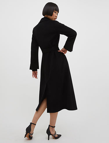 美品✨MAX&CO ロングコート アンゴラ 女優襟 チェスター ベルテッド ロングコート 有名ブランド